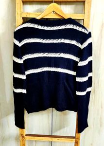 Striped Knit Cardigan size-38