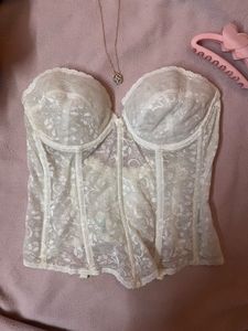 Vintage Lace Bustier Corset Top