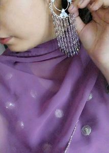 Bangal Earrings Kurti Pant Set Combo