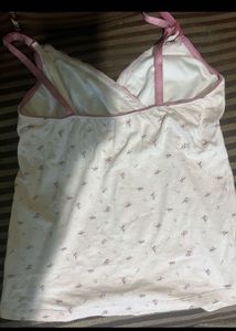 Floral Lace Trim Cami Top