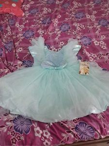 Baby Blue Sequin Tulle Dress