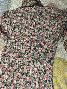 Stylecast Pink Floral Printed Fit &amp; Flare Dress