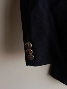 Double-Breasted Navy Blazer