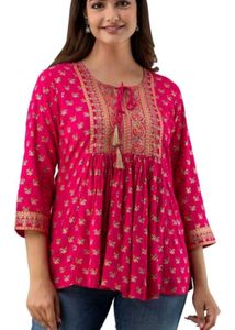 Kurti Style Rajasthani Print Top