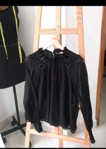 Combo KOREAN White Puff Sleeve Tie-Back Blouse