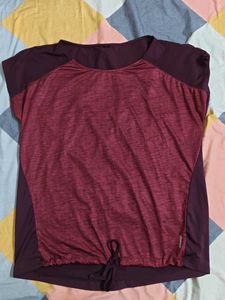 Maroon Workout Top