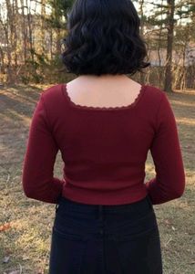 Imported Lace trim top 💮