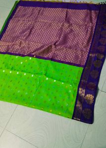 Multi Colour Cotton Blend Saree