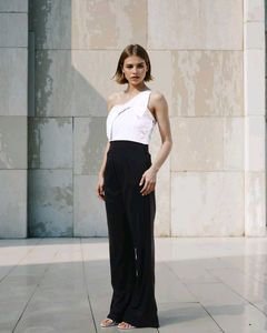 one shoulder jumpsuit spandex