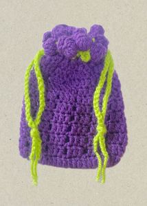Handmade Crochet Drawstring Pouches