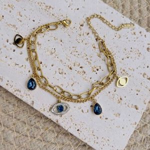 Double Layered Bracelet Anti-tarnish Rose Gold