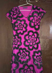 Pink Floral Party Dress