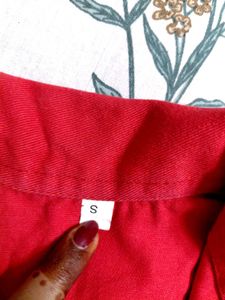 Red Denim Jacket