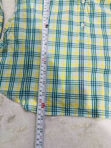 Plaid Button-Up Shirt