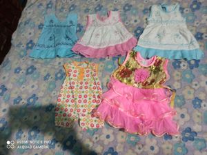 combo of 8 party wear frocks+ jumpsuit+tee short