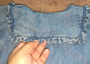 Cute Baby Girl Denim Top