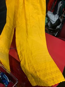 Yellow  Palazzo Rs 320 Today Offer📌
