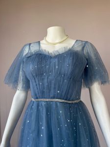 Blue Star Sequined Gown