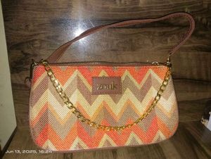 Set Of 2 Patterned Tote Bag