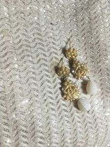 Elegant Gold-Tone Dangle Earrings