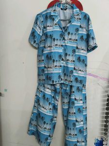 Women Tropical Print Regular Fit Cord-sets
