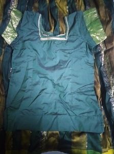 Green Colour Pattu Pavada