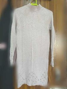 Beaded stylish bodycon long Sweater