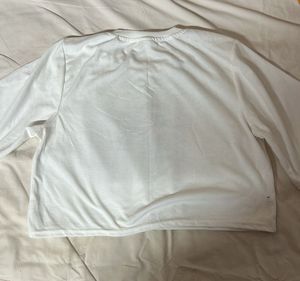 white crop top