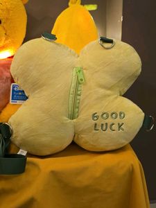 Cute Yellow  Bagpack X Plush Pillow
