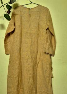 Yellow Kurta With Pocket