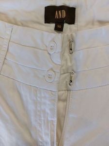 White Cotton Pants From AND