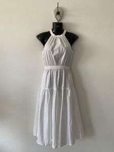 Scoop Women’s Gathered Poplin Halter Dress
