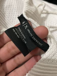 Armani exchange A/X White Tank Top