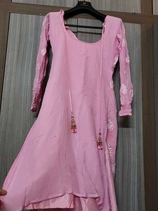 Baby Pink Kurti Suit Set