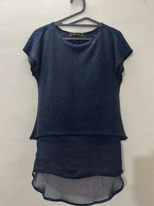 Navy Layered Top