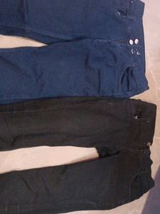 Dark Blue and blackDenim Jeans