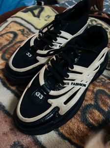 Black Chunky Shoes For Men