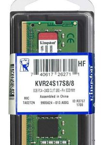 Kingston ValueRAM 8GB 2400Mhz DDR4 Non-ECC CL17 SO