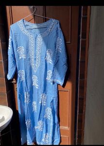 Elegant Blue hand embroidery Kurta