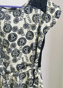 Black Net End Dress