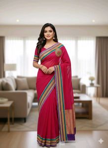Elegant Pink Saree