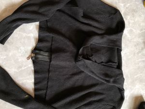 Black Ribbed Full Sleeves Body Fit With Hob Top