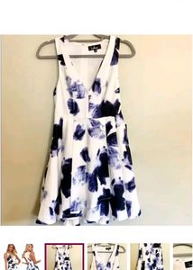 Beautiful Blue And White Dress