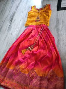 Lehenga Choli Set(blouse like new)
