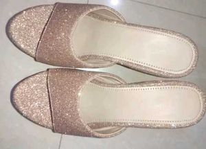 Sparkly Gold Platform Heels
