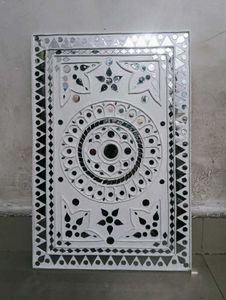 Handmade Wall Decor Lippan Art Panel (Rectangular)