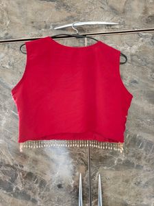 Set Of 3 Crop Top Plazzo With Shrug