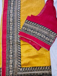 Designer Mustard Saree