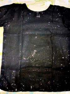 Sparkly Black Top