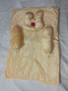 Baby Bed With Pillow And Two Cushions